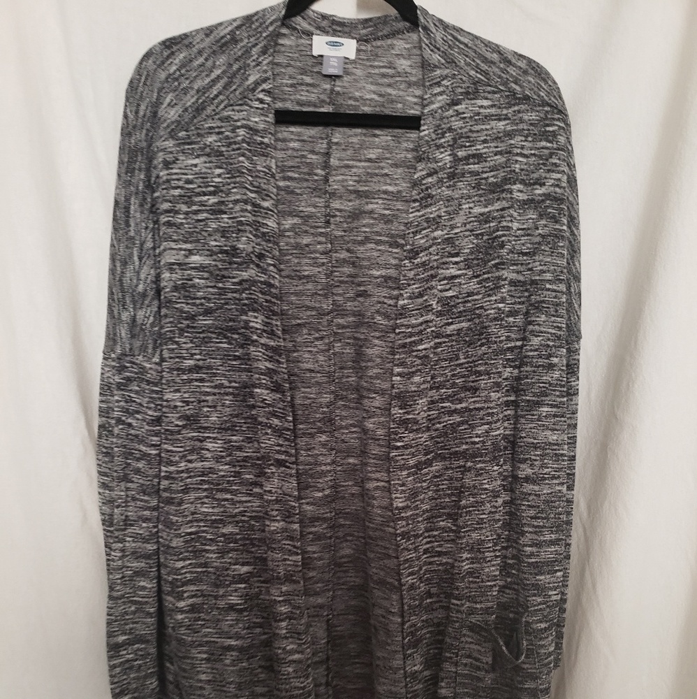 Heathered gray cardigan